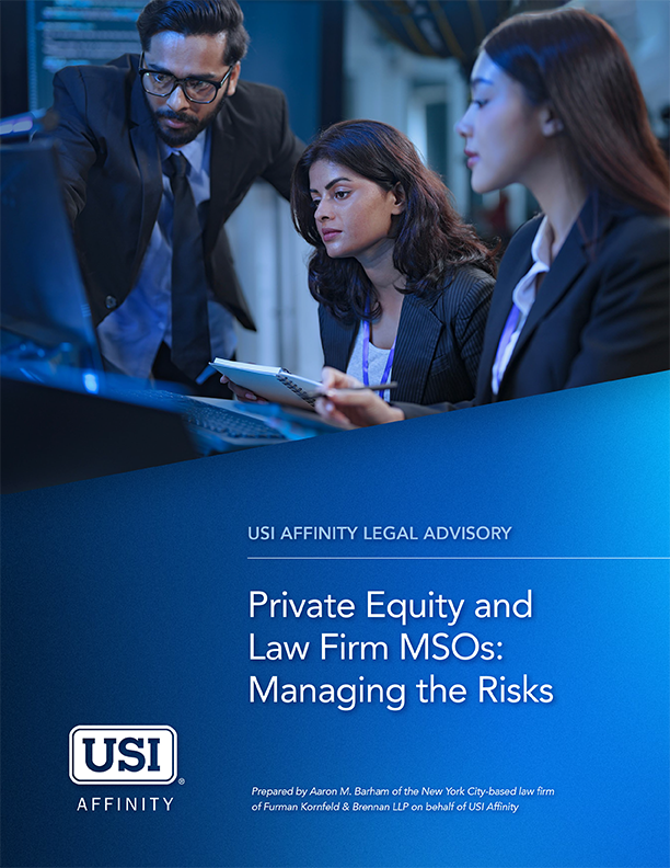 USI Affinity Legal Advisory_Private Eq and Law Firm MSOs_Cover Page